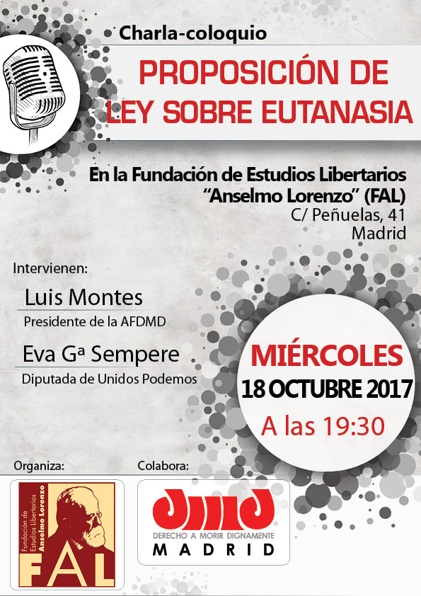 18 octubre, Charla-coloquio